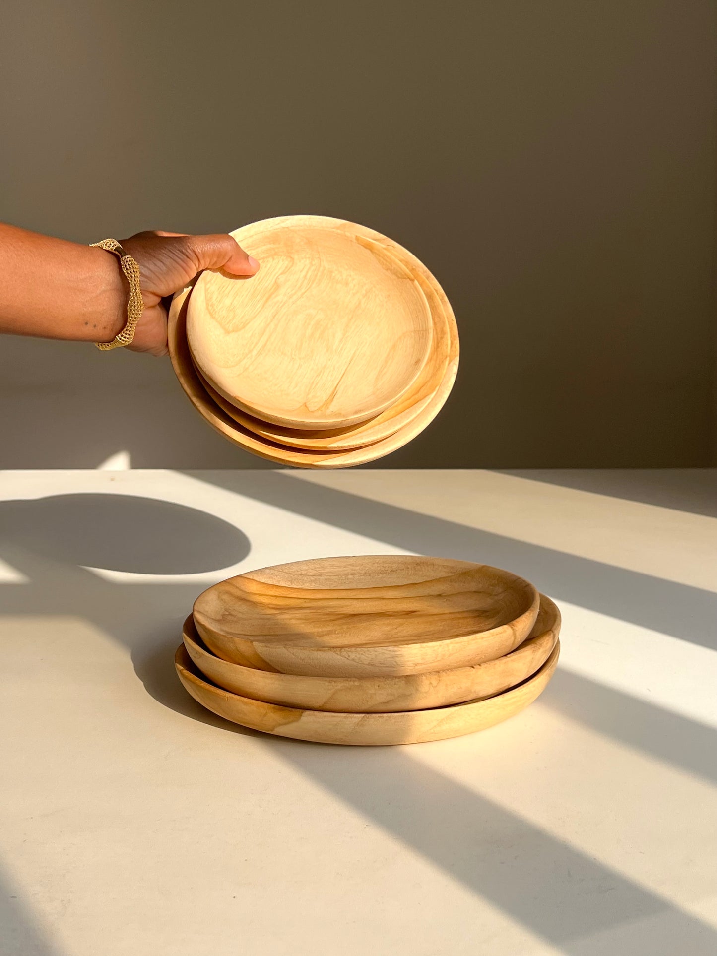 Maple Flat Plate Set (4 pcs)