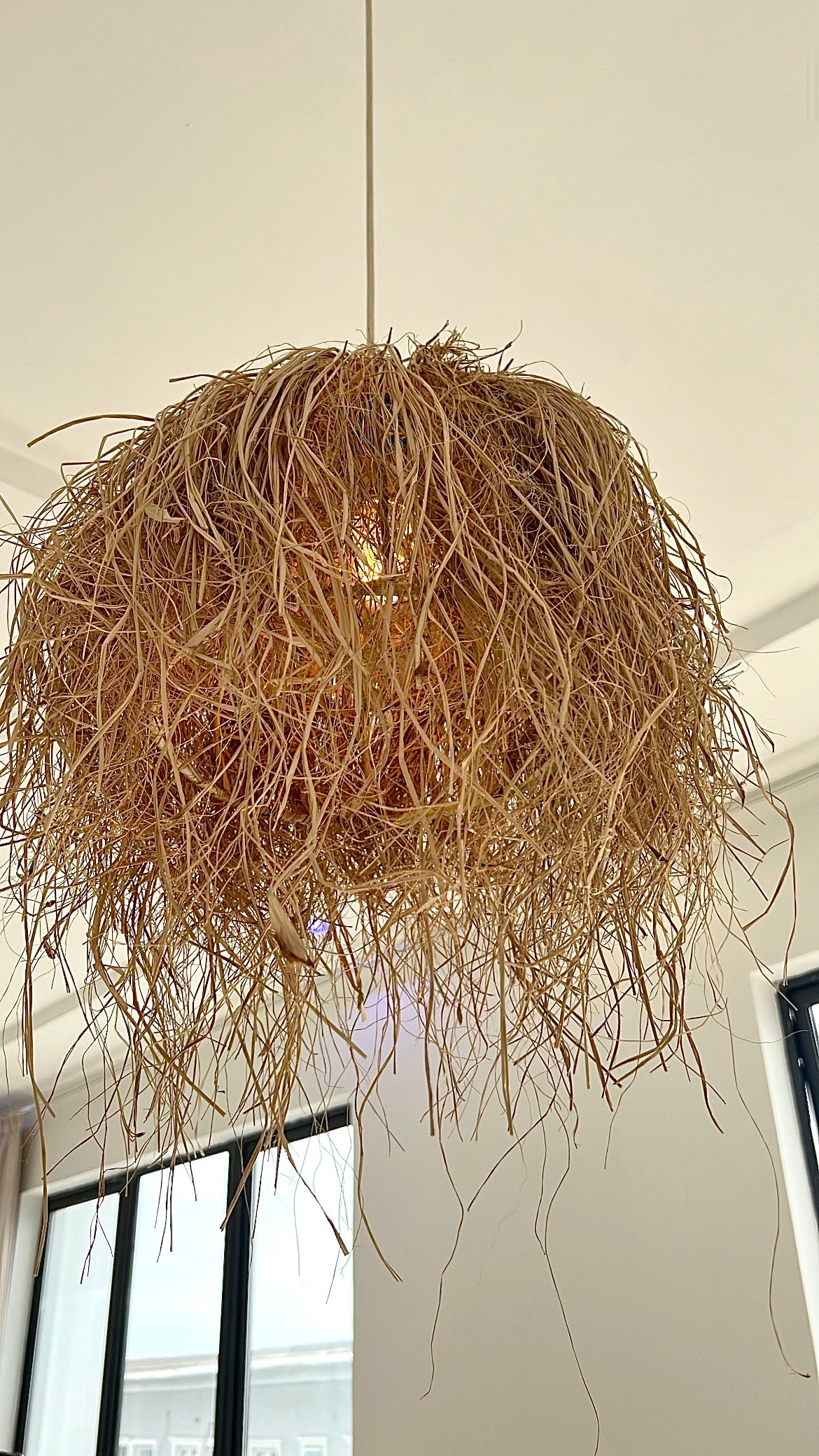 Raffia Light Pendant (Without LightBulb)