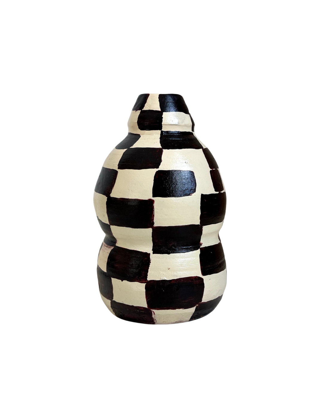 Checkers Vase