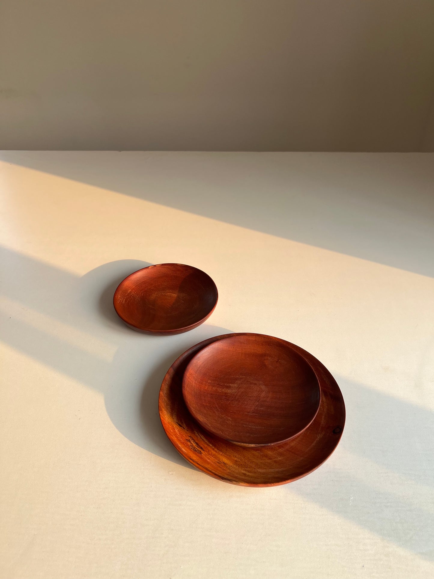 Wooden Plate Set B (4pcs)