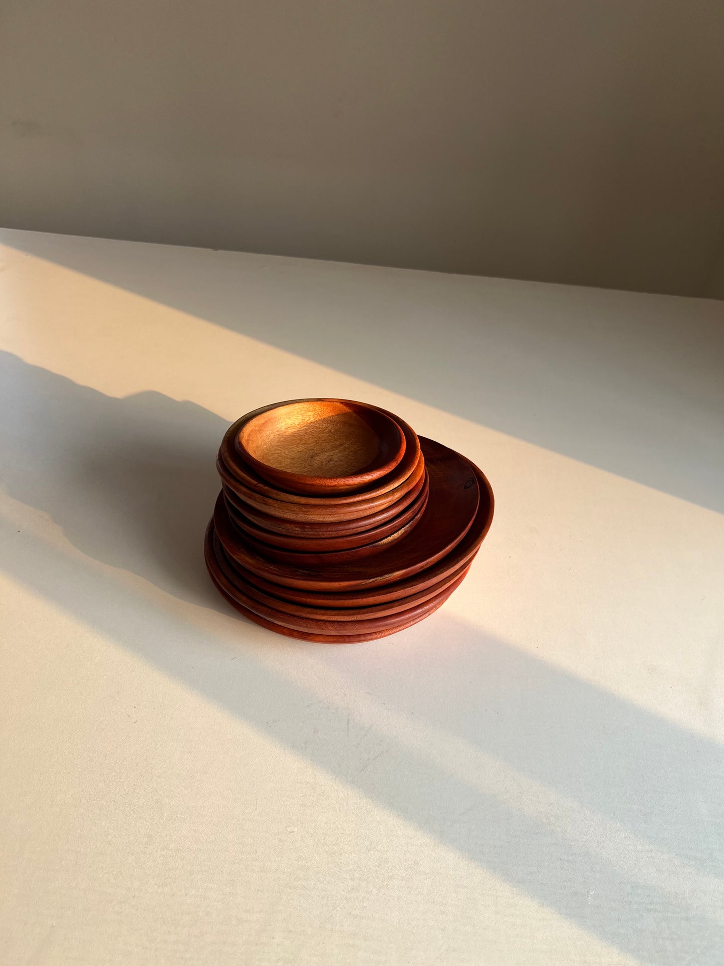 Wooden Plate Set B (4pcs)