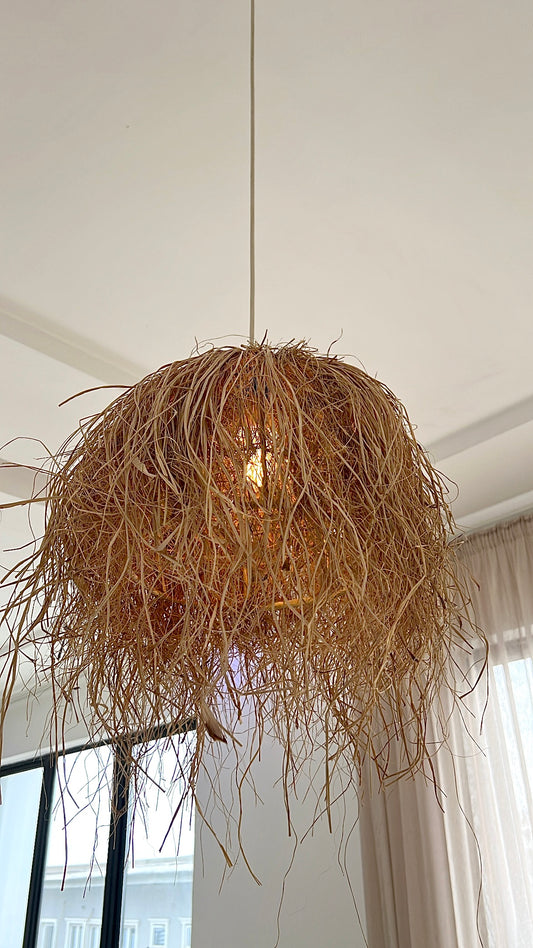 Raffia Light Pendant (Without LightBulb)