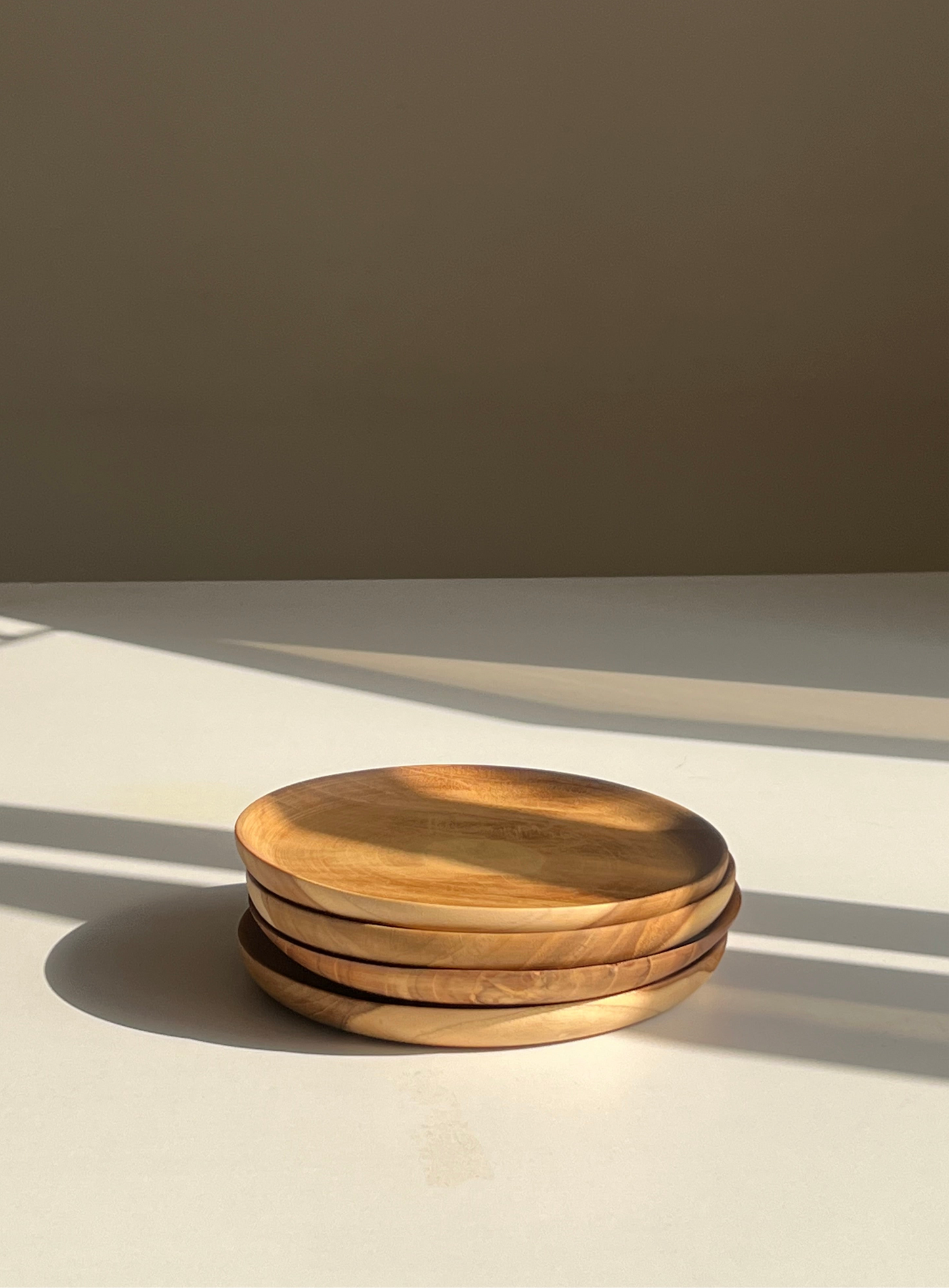 Maple Wooden Serving Plates (3pcs)