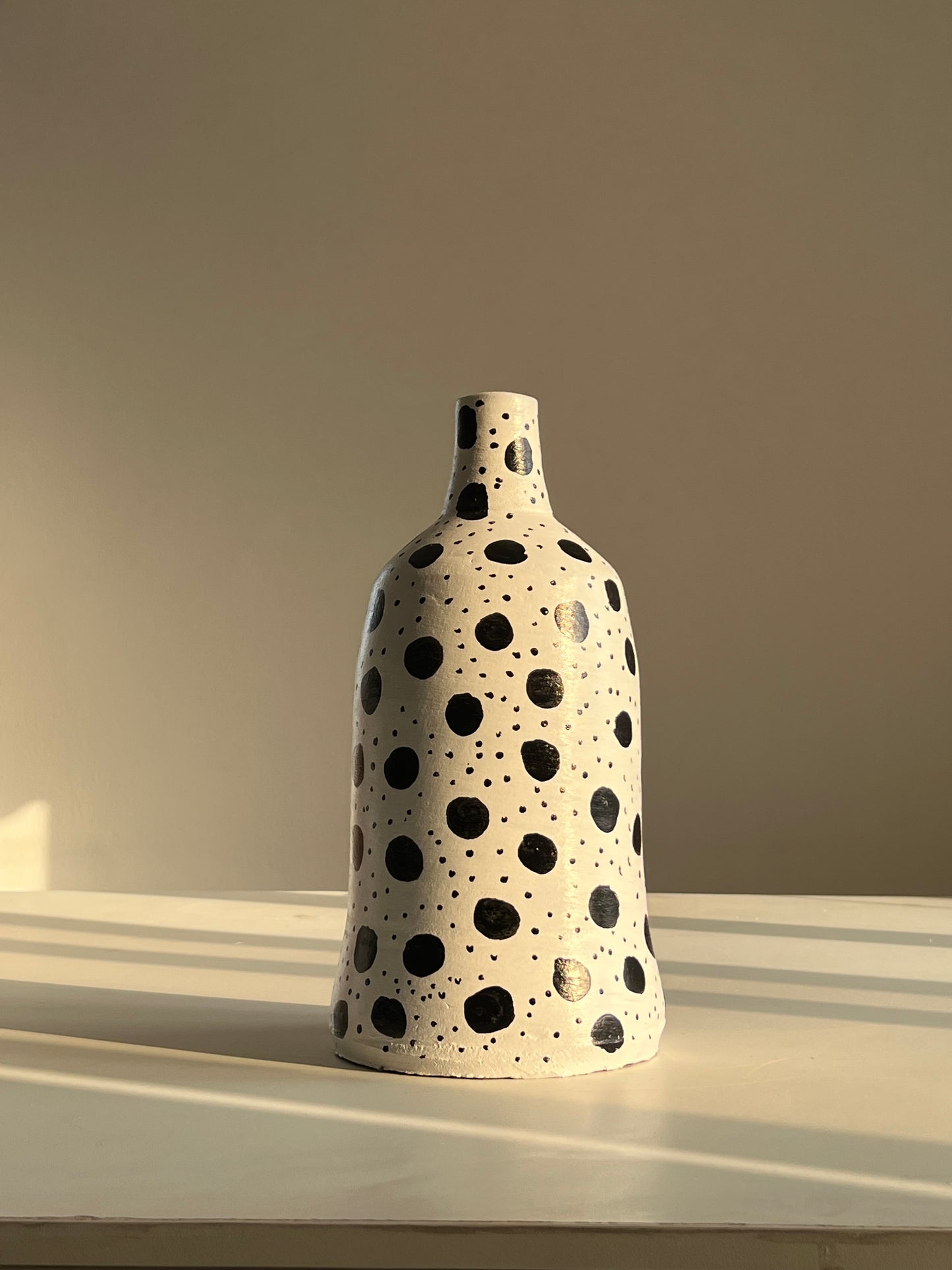 Polka Dot Ceramic Vase