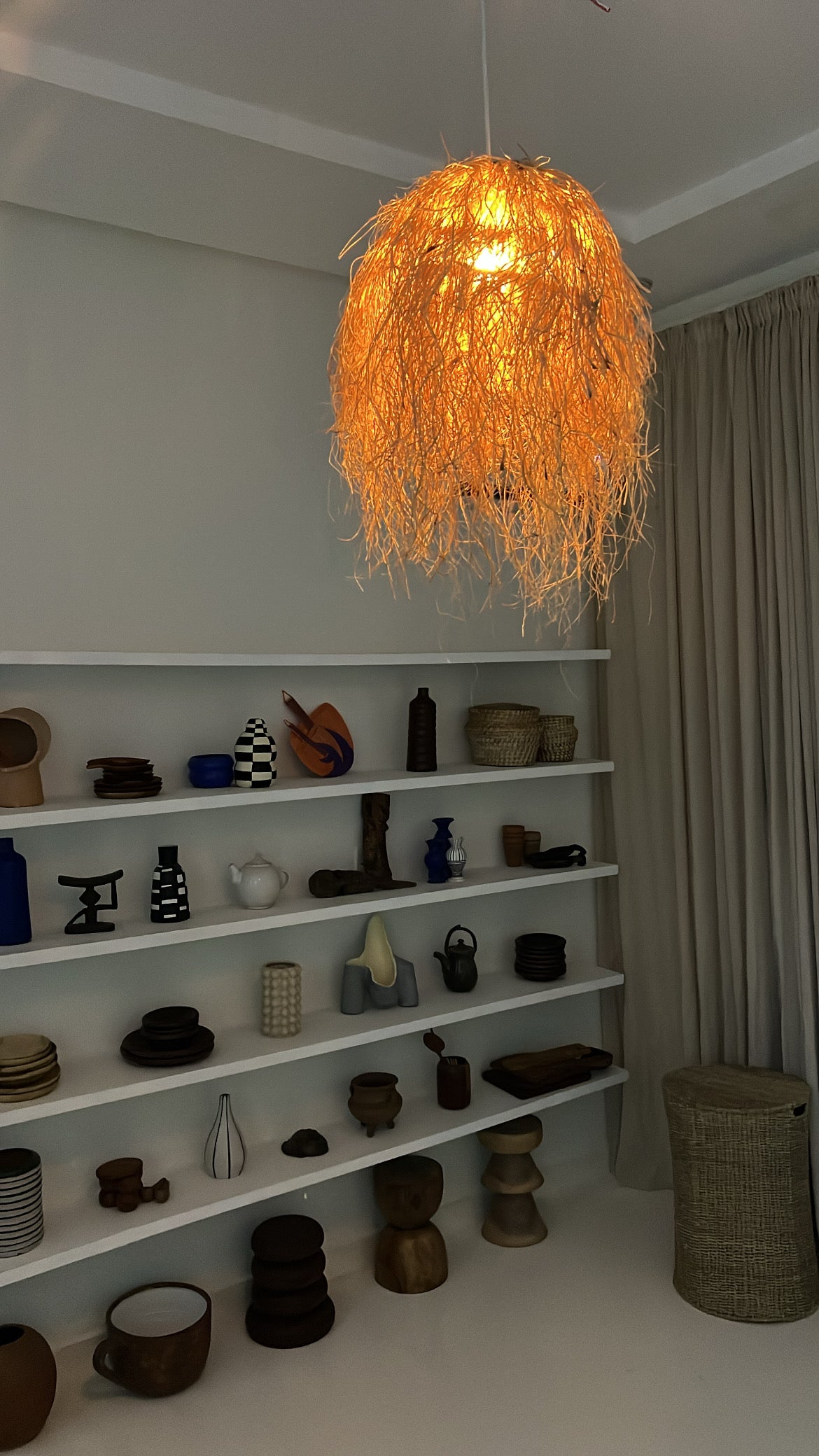 Raffia Light Pendant (Without LightBulb)
