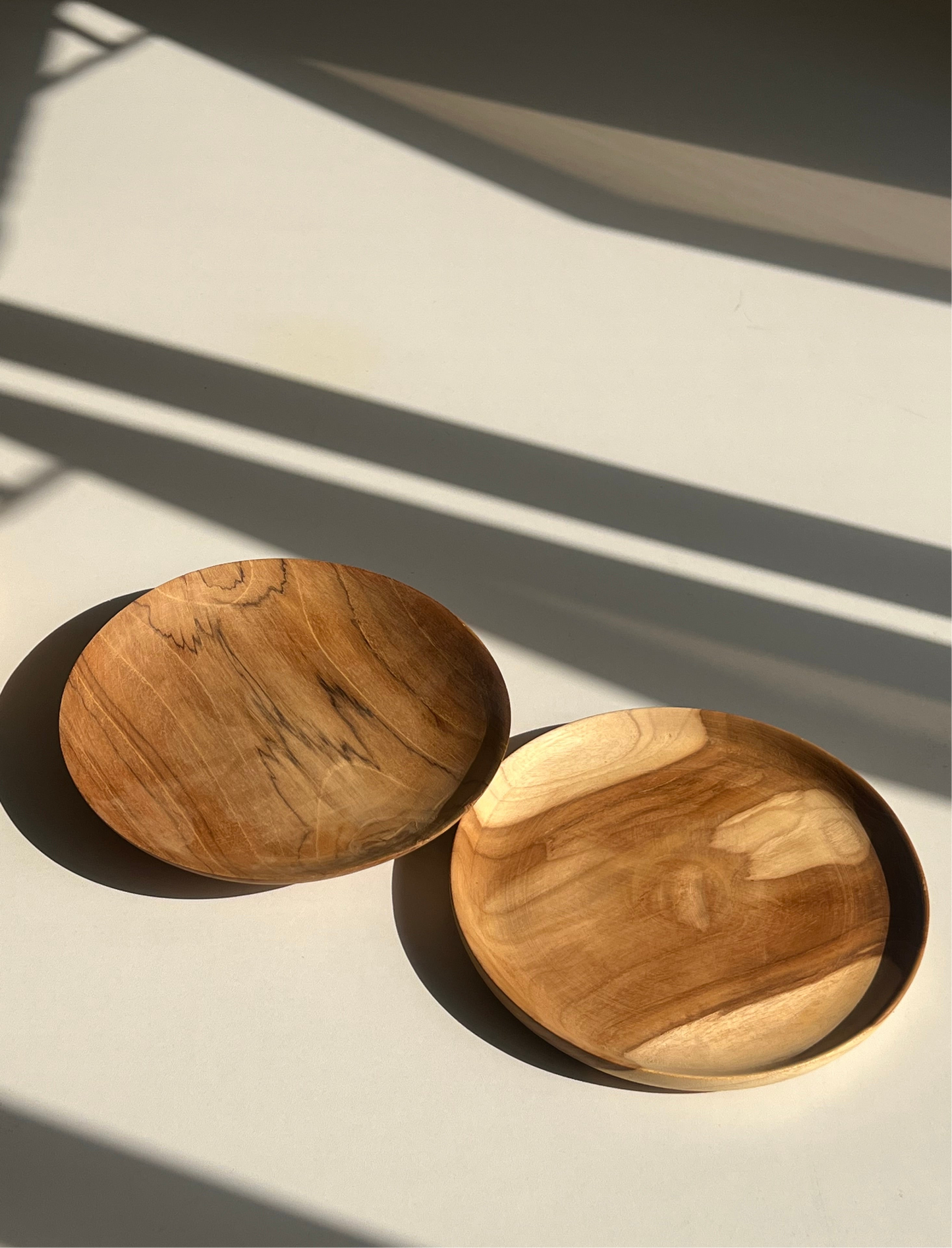 Maple Wooden Serving Plates (3pcs)