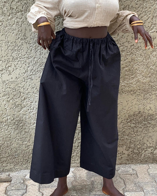 Linen drawstring trousers (Multiple Colors)