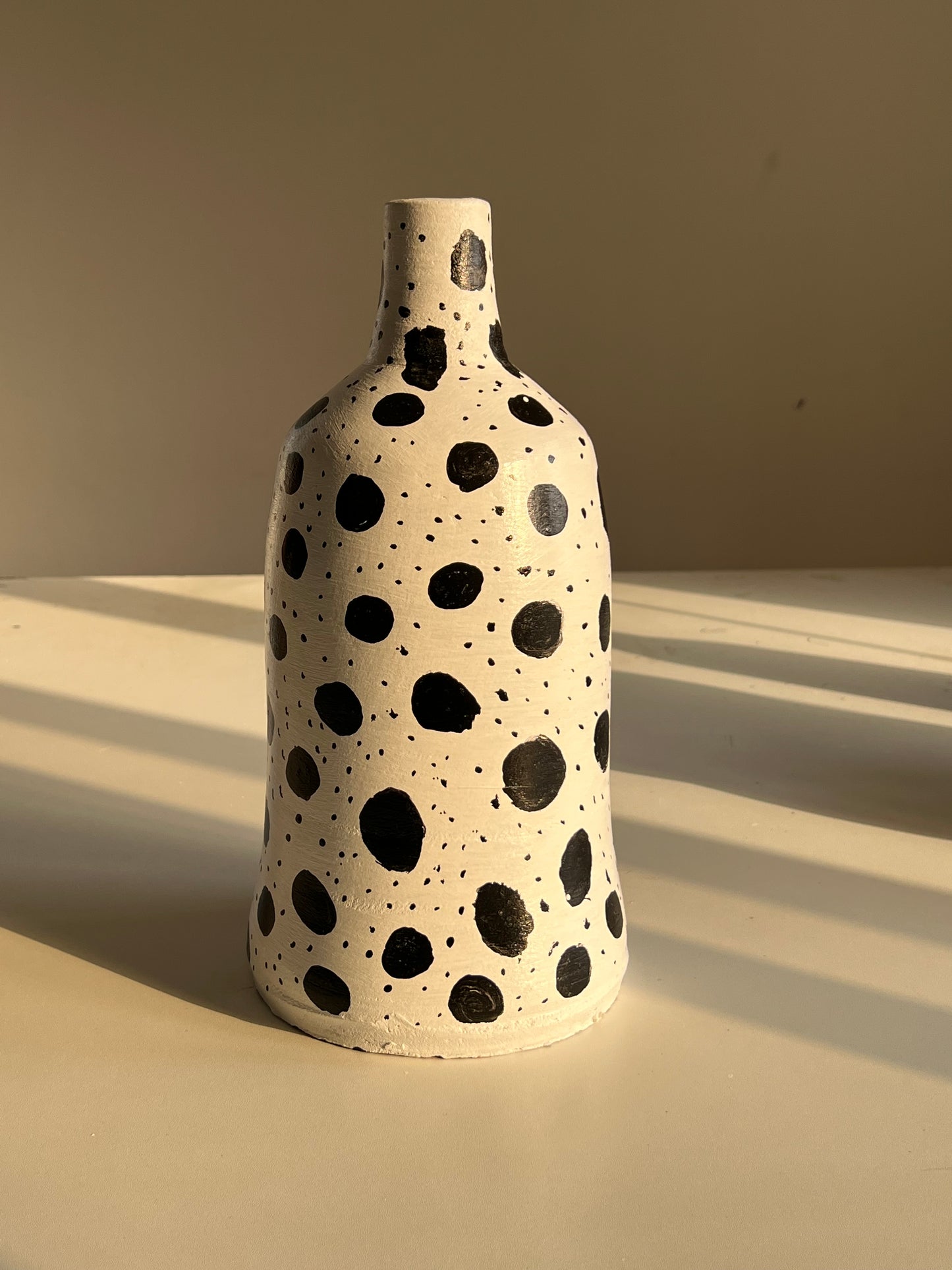 Polka Dot Ceramic Vase