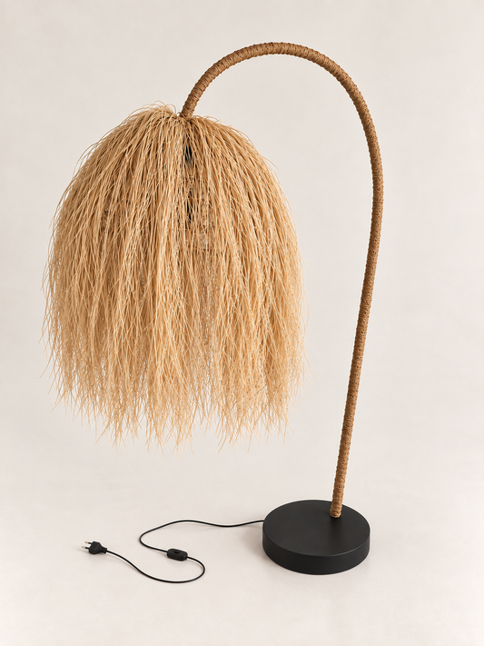 Shaggy Rattan Lamp