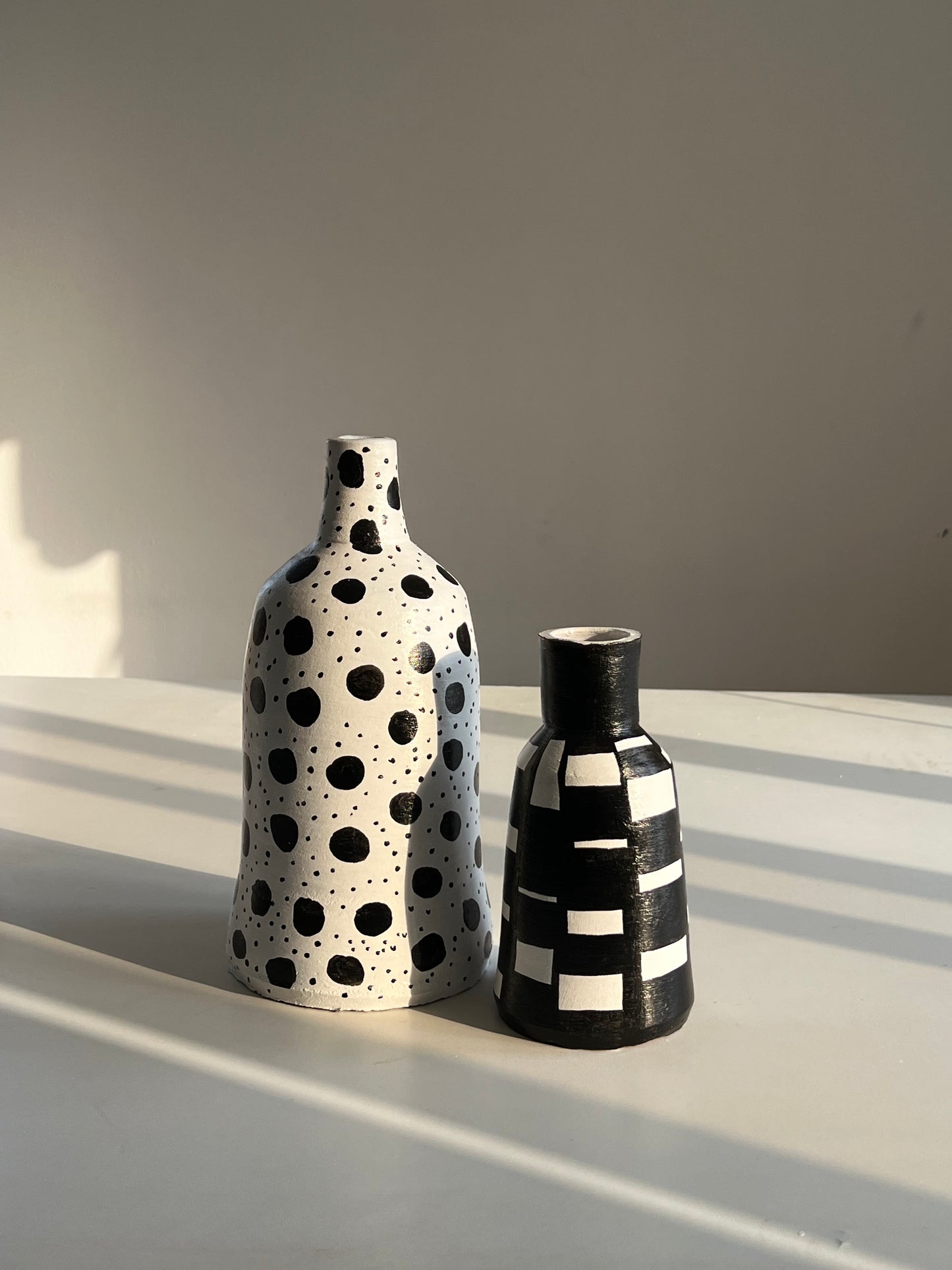 Polka Dot Ceramic Vase