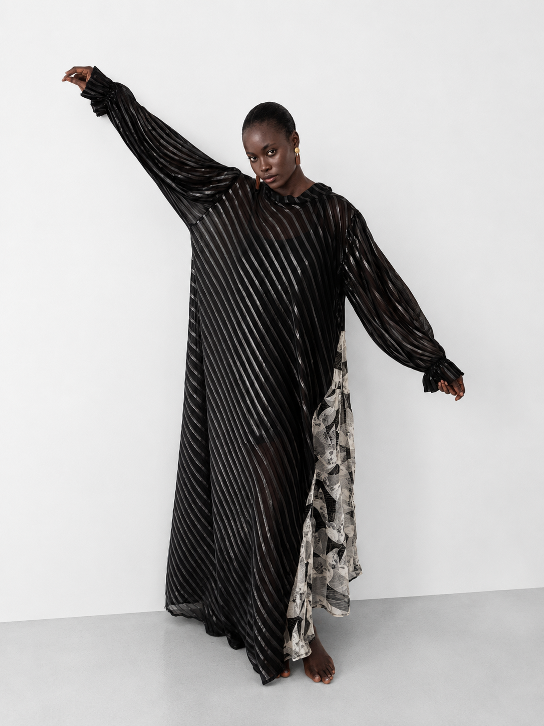 Onyx Striped Dress