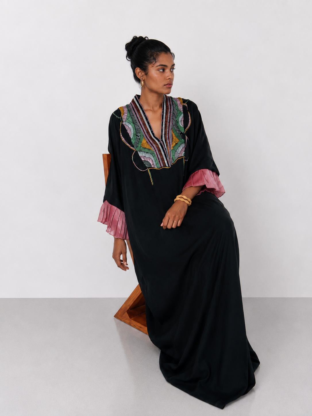 Elara Embroidered Dress